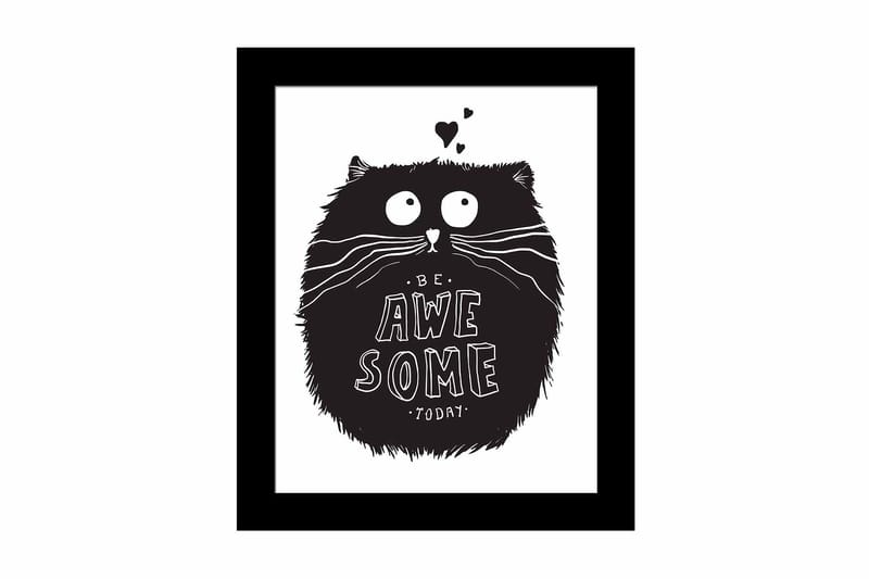 Bilde Animal med Ramme Flerfarget - 22,3x52,8 cm - Interiør - Maleri & posters - Lerretsbilder