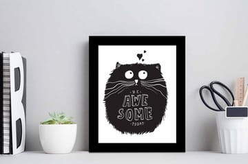 Bilde Animal med Ramme Flerfarget - 22,3x52,8 cm - Interiør - Maleri & posters - Lerretsbilder