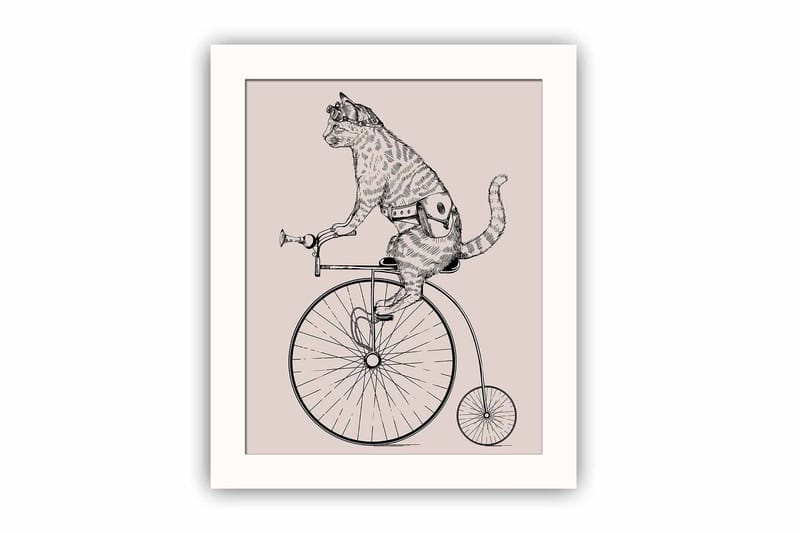 Bilde Animal med Ramme Flerfarget - 22,3x52,8 cm - Interiør - Maleri & posters - Lerretsbilder