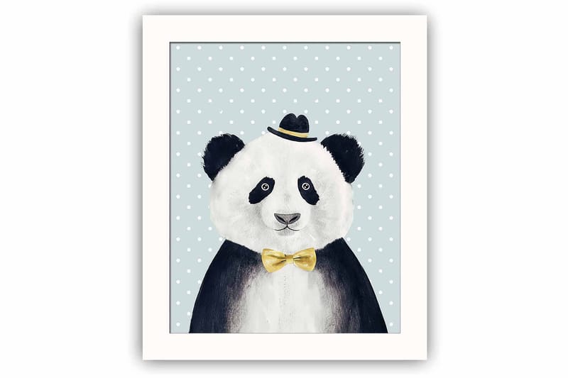 Bilde Animal med Ramme Flerfarget - 22,3x52,8 cm - Interiør - Maleri & posters - Lerretsbilder