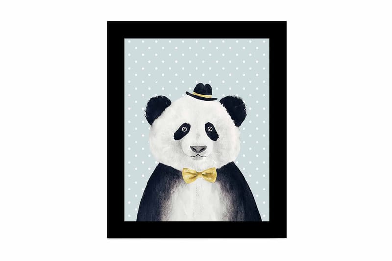 Bilde Animal med Ramme Flerfarget, 22,3x52,8 cm