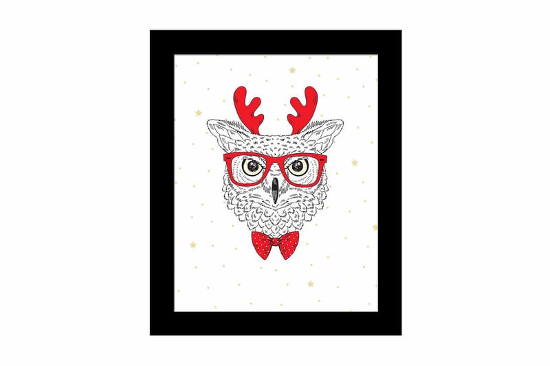 Bilde Animal med Ramme Flerfarget, 22,3x52,8 cm