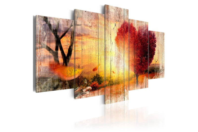 Bilde Autumnal Love 100x50 - Artgeist sp. z o. o. - Lerretsbilder