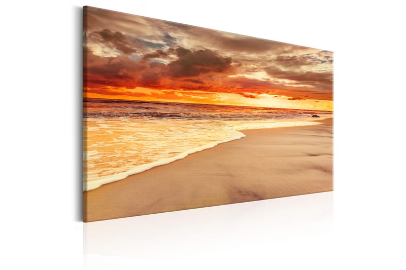 Bilde Beach Beatiful Sunset Ii 90x60 - Artgeist sp. z o. o. - Lerretsbilder
