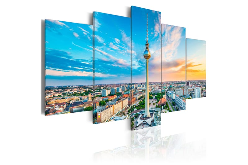 Bilde Berlin Tv Tower Germany 100x50 - Artgeist sp. z o. o. - Lerretsbilder
