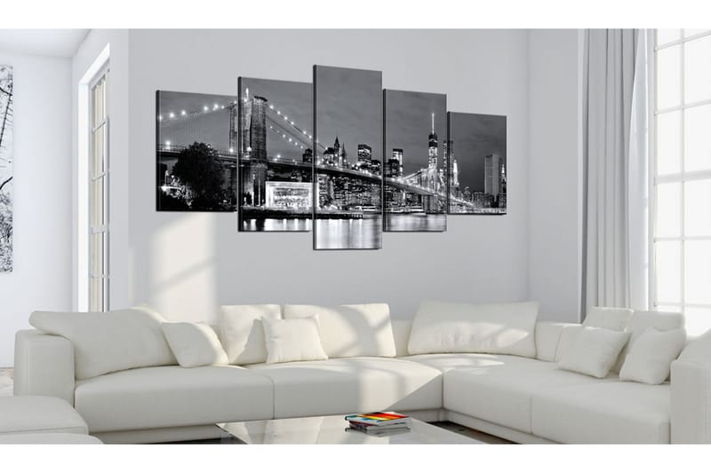 Bilde Black-And-White Glimpse 100x50 - Artgeist sp. z o. o. - Lerretsbilder