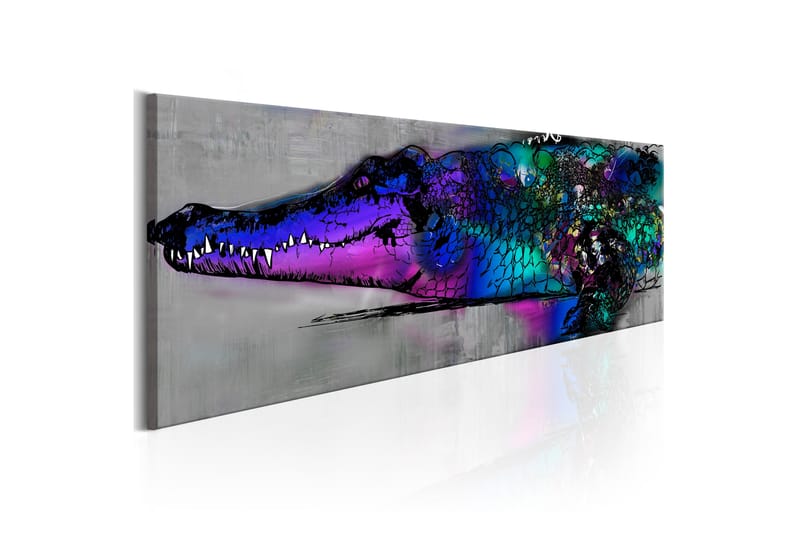 Bilde Blue Alligator 150x50 - Artgeist sp. z o. o. - Lerretsbilder