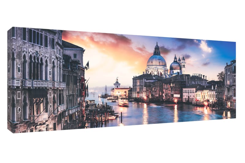 Bilde Canvas Blue Venice - 60x150 cm - Interiør - Maleri & posters - Lerretsbilder