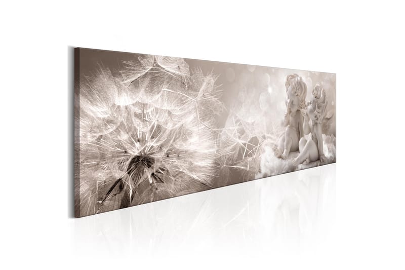 Bilde Cherubs And The Dandelion 150x50 - Artgeist sp. z o. o. - Lerretsbilder