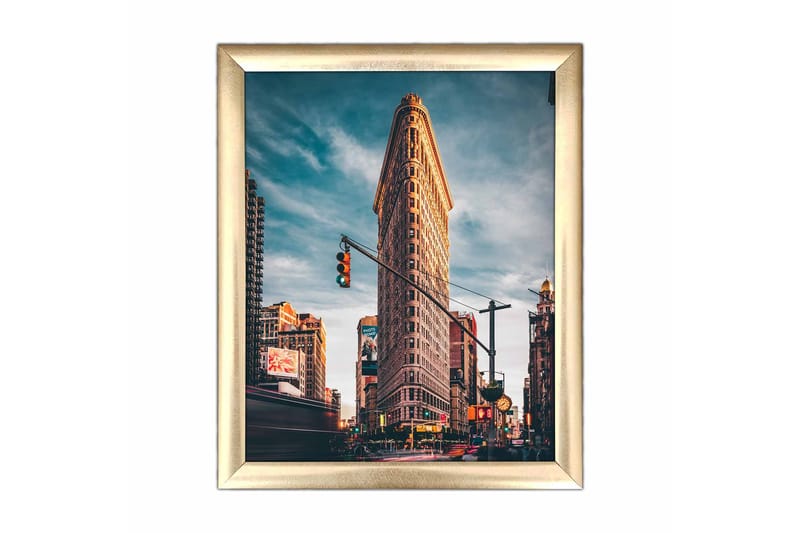 Bilde City med Ramme Flerfarget - 22,3x52,8 cm - Interiør - Maleri & posters - Lerretsbilder