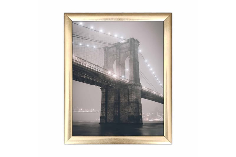 Bilde City med Ramme Flerfarget - 22,3x52,8 cm - Interiør - Maleri & posters - Lerretsbilder