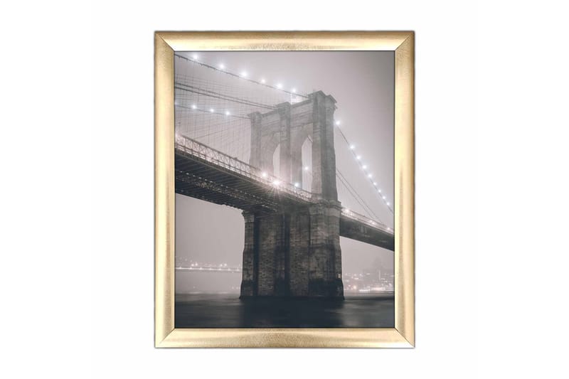 Bilde City med Ramme Flerfarget, 22,3x52,8 cm