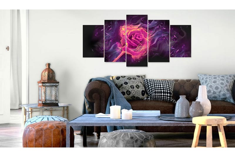 Bilde Flames Of Rose 100x50 - Artgeist sp. z o. o. - Lerretsbilder