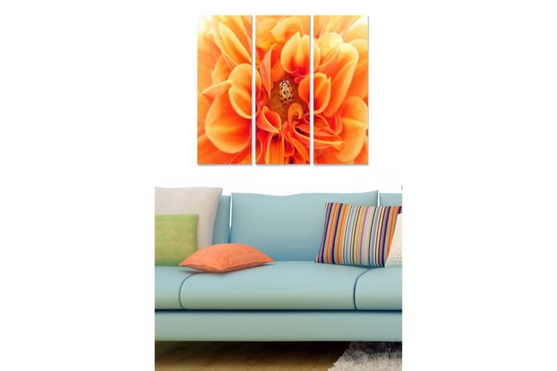 Bilde Floral 3-pk flerfarget - 22x05 cm - Interiør - Maleri & posters - Lerretsbilder