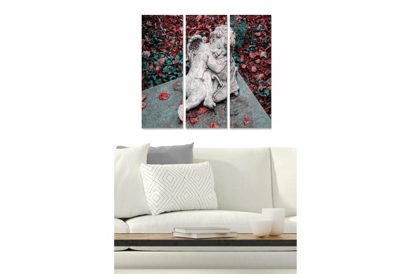 Bilde Floral 3-pk flerfarget - 22x05 cm - Interiør - Maleri & posters - Lerretsbilder