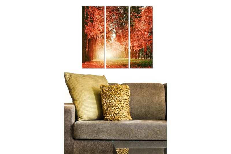 Bilde Floral 3-pk flerfarget - 22x05 cm - Interiør - Maleri & posters - Lerretsbilder