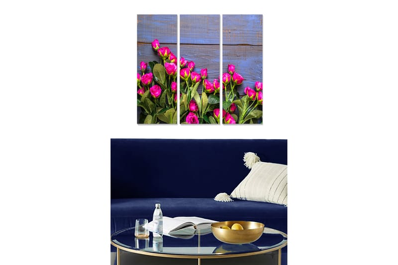 Bilde Floral 3-pk flerfarget, 22x05 cm