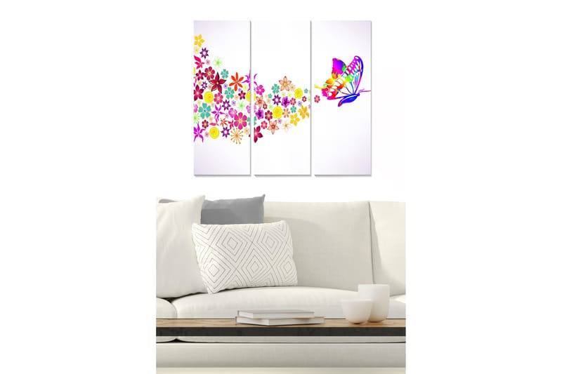 Bilde Floral 3-pk flerfarget, 22x05 cm