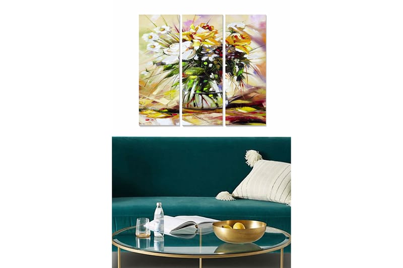 Bilde Floral 3-pk flerfarget, 22x05 cm