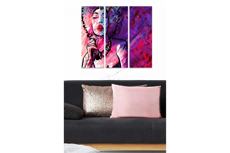 Bilde Floral 3-pk flerfarget, 22x05 cm