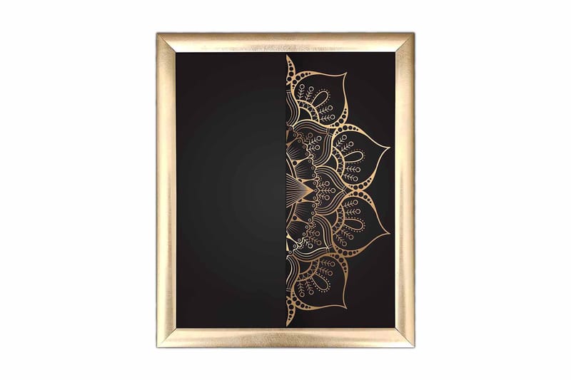 Bilde Floral med Ramme Flerfarget, 22,3x52,8 cm