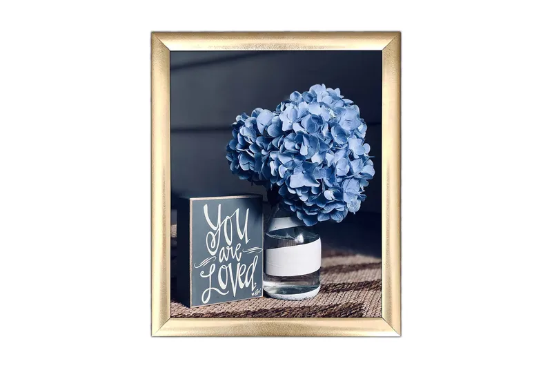 Bilde Floral med Ramme Flerfarget, 22,3x52,8 cm