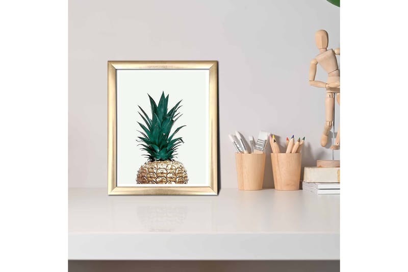 Bilde Floral med Ramme Flerfarget - 22,3x52,8 cm - Interiør - Maleri & posters - Lerretsbilder