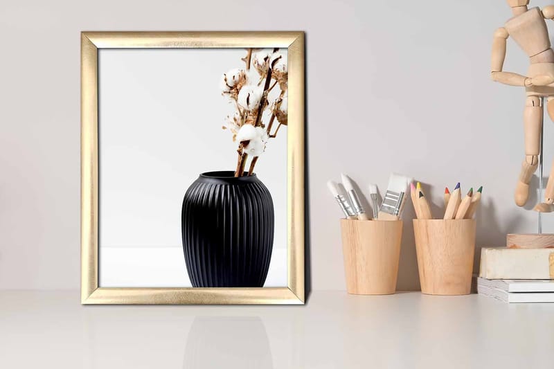 Bilde Floral med Ramme Flerfarget - 22,3x52,8 cm - Interiør - Maleri & posters - Lerretsbilder