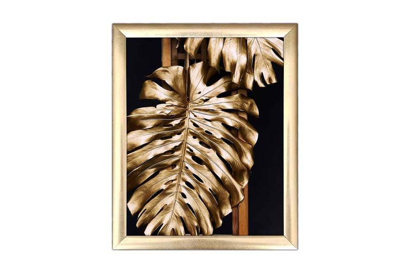 Bilde Floral med Ramme Flerfarget - 22,3x52,8 cm - Interiør - Maleri & posters - Lerretsbilder