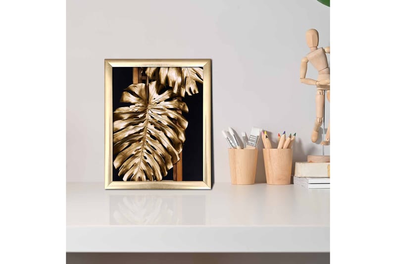 Bilde Floral med Ramme Flerfarget - 22,3x52,8 cm - Interiør - Maleri & posters - Lerretsbilder