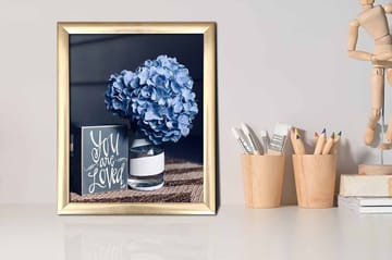 Bilde Floral med Ramme Flerfarget - 22,3x52,8 cm - Interiør - Maleri & posters - Lerretsbilder