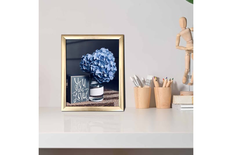 Bilde Floral med Ramme Flerfarget - 22,3x52,8 cm - Interiør - Maleri & posters - Lerretsbilder