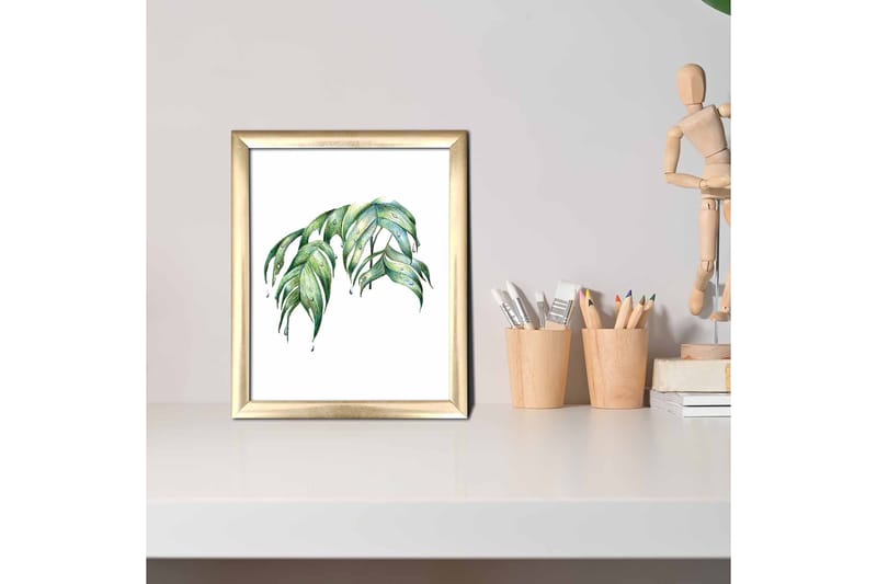 Bilde Floral med Ramme Flerfarget - 22,3x52,8 cm - Interiør - Maleri & posters - Lerretsbilder