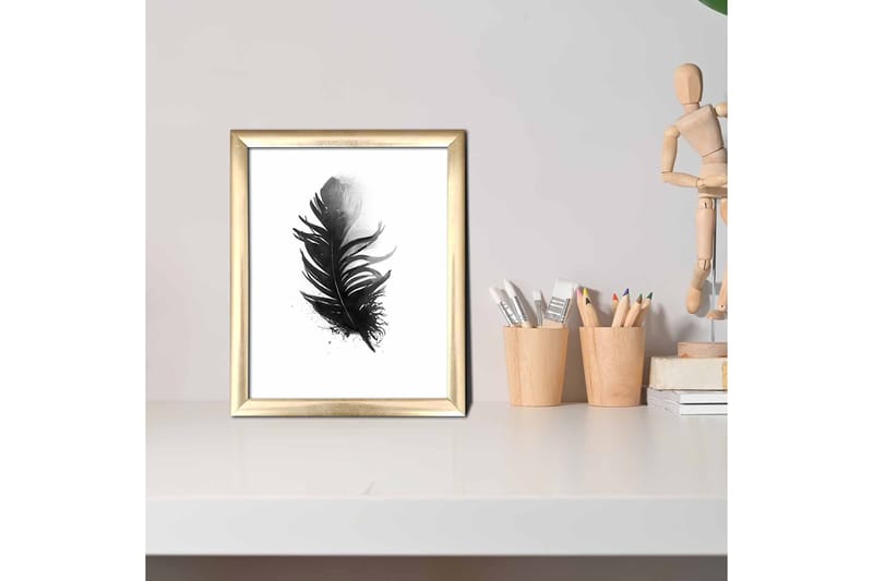 Bilde Floral med Ramme Flerfarget - 22,3x52,8 cm - Interiør - Maleri & posters - Lerretsbilder