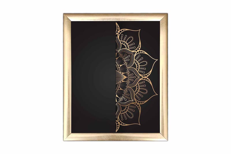 Bilde Floral med Ramme Flerfarget - 22,3x52,8 cm - Interiør - Maleri & posters - Lerretsbilder