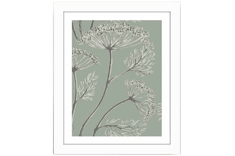 Bilde Floral med Ramme Flerfarget - 22,3x52,8 cm - Interiør - Maleri & posters - Lerretsbilder