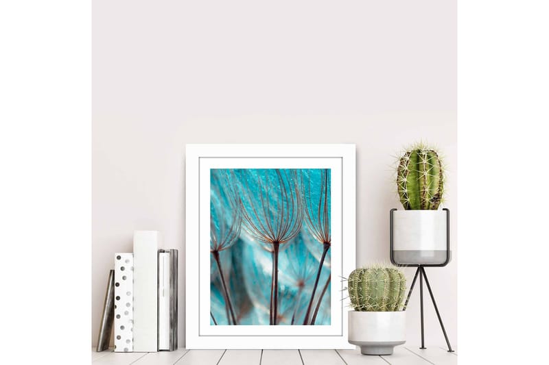 Bilde Floral med Ramme Flerfarget - 22,3x52,8 cm - Interiør - Maleri & posters - Lerretsbilder