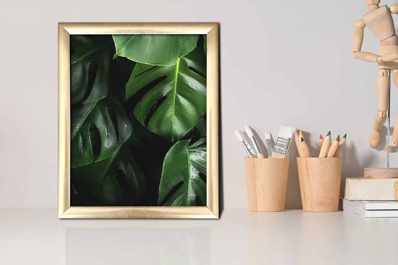 Bilde Floral med Ramme Flerfarget - 22,3x52,8 cm - Interiør - Maleri & posters - Lerretsbilder