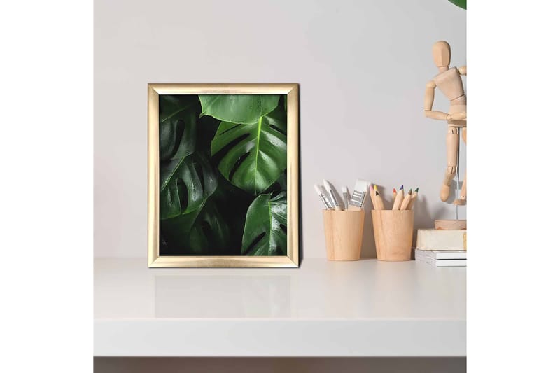 Bilde Floral med Ramme Flerfarget - 22,3x52,8 cm - Interiør - Maleri & posters - Lerretsbilder
