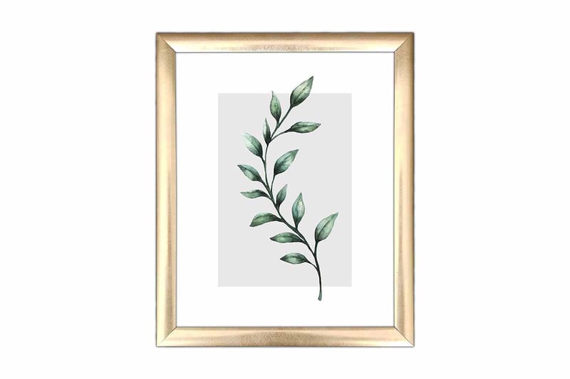 Bilde Floral med Ramme Flerfarget - 22,3x52,8 cm - Interiør - Maleri & posters - Lerretsbilder