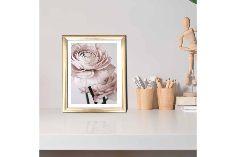Bilde Floral med Ramme Flerfarget - 22,3x52,8 cm - Interiør - Maleri & posters - Lerretsbilder