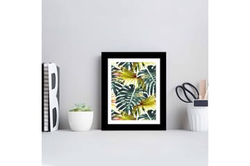Bilde Floral med Ramme Flerfarget - 22,3x52,8 cm - Interiør - Maleri & posters - Lerretsbilder
