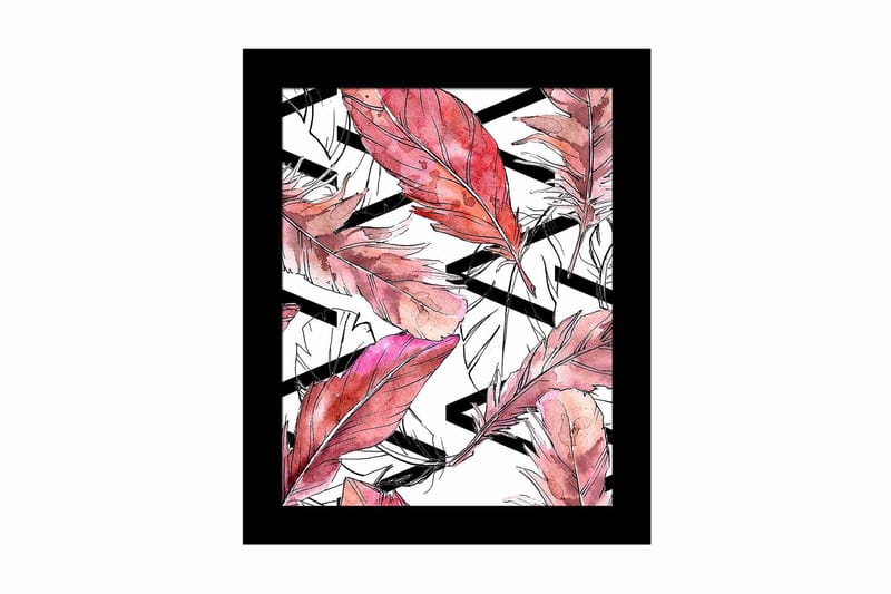 Bilde Floral med Ramme Flerfarget - 22,3x52,8 cm - Interiør - Maleri & posters - Lerretsbilder