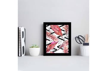 Bilde Floral med Ramme Flerfarget - 22,3x52,8 cm - Interiør - Maleri & posters - Lerretsbilder