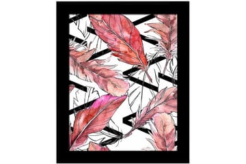 Bilde Floral med Ramme Flerfarget - 22,3x52,8 cm - Interiør - Maleri & posters - Lerretsbilder