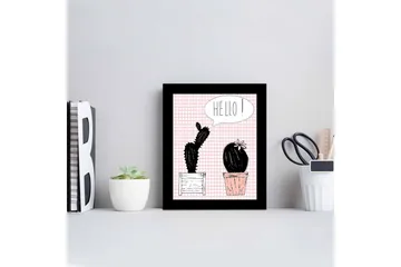 Bilde Floral med Ramme Flerfarget - 22,3x52,8 cm - Interiør - Maleri & posters - Lerretsbilder