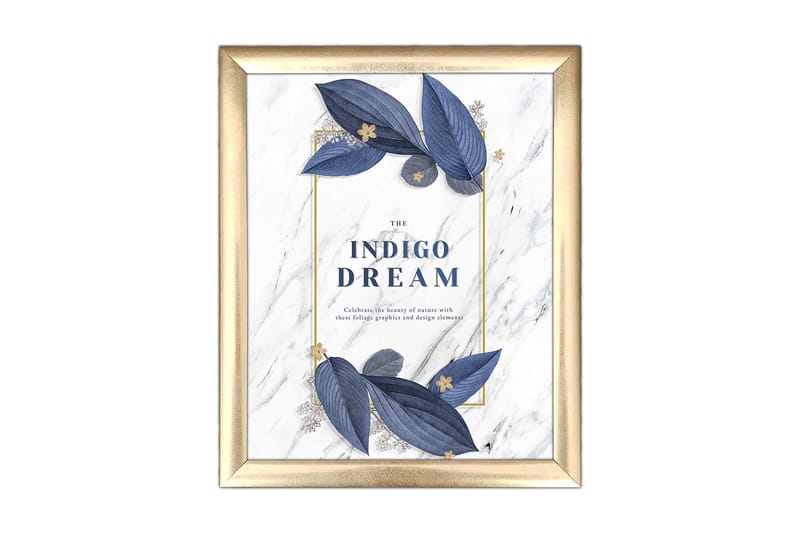 Bilde Floral med Ramme Flerfarget, 22,3x52,8 cm