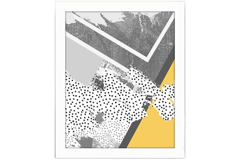 Bilde Geometric med Ramme Flerfarget - 22,3x52,8 cm - Interiør - Maleri & posters - Lerretsbilder