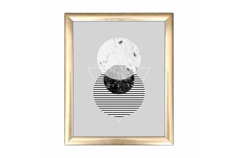 Bilde Geometrical med Ramme Flerfarget - 22,3x52,8 cm - Interiør - Maleri & posters - Lerretsbilder