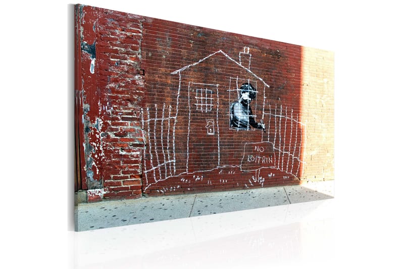 Bilde Grounded Banksy 60x40 - Artgeist sp. z o. o. - Lerretsbilder